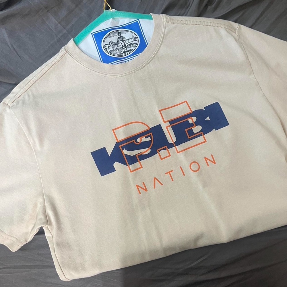 P.E Nation Beige Graphic T-Shirt